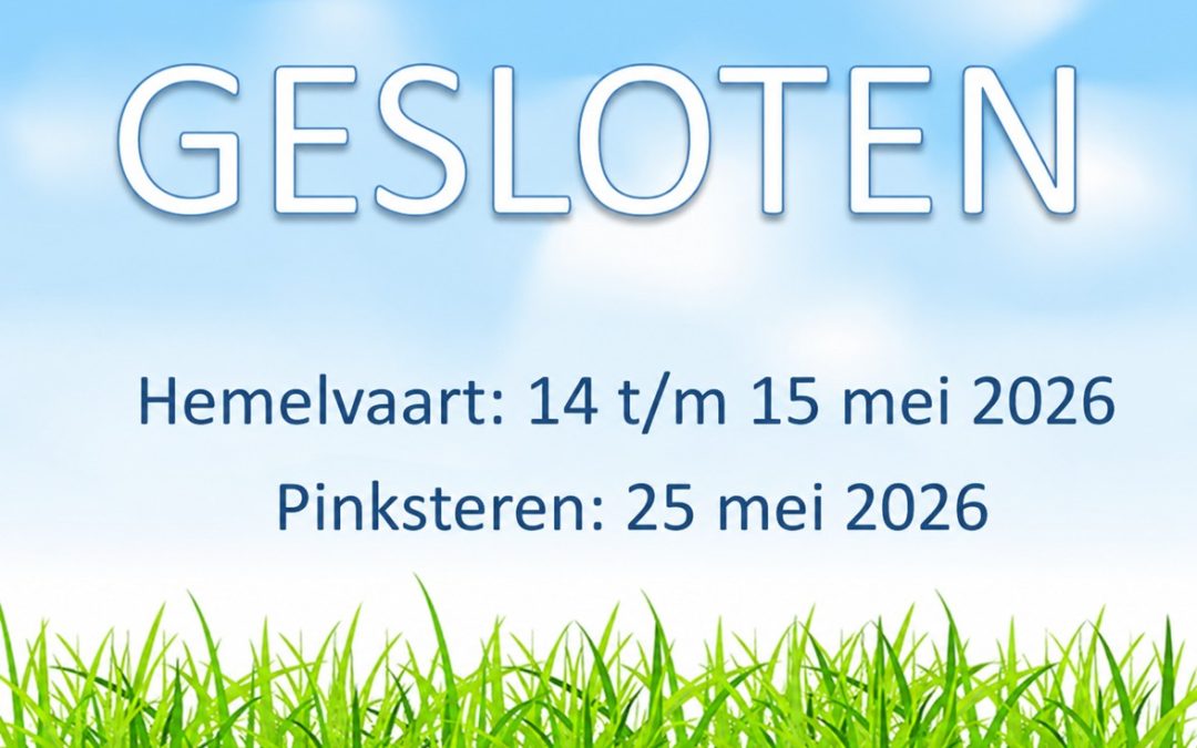 Syplon is gesloten tijdens Hemelvaart en Pinksteren